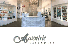 Tablet Screenshot of accentricsalons.com
